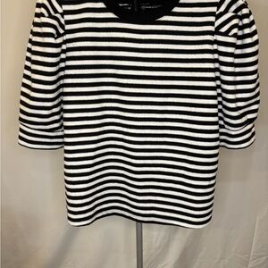 Who What Wear Monochrome Striped Knit